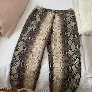 Snakeskin pants